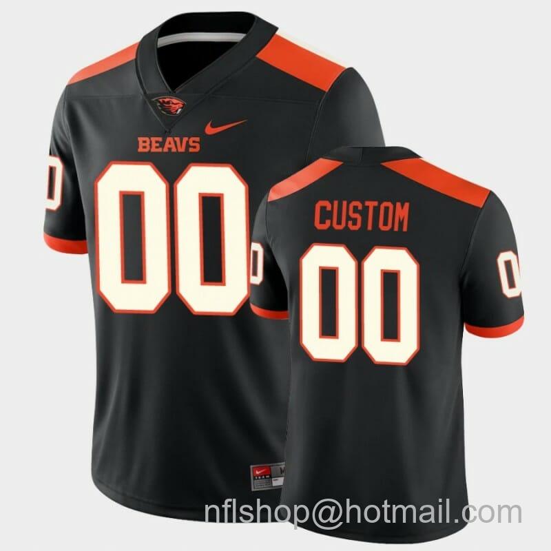 Men's Nike Custom Oregon State Beavers Football Jersey Name Number Black College Game