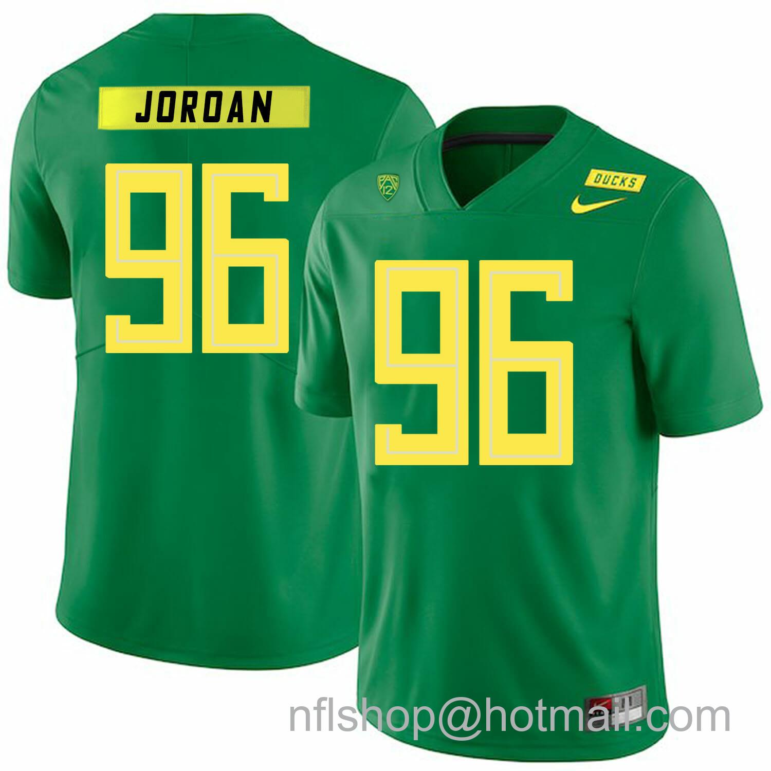 Men's Nike Oregon Ducks #96 Dion Jordan NCAA College Football Jersey Green