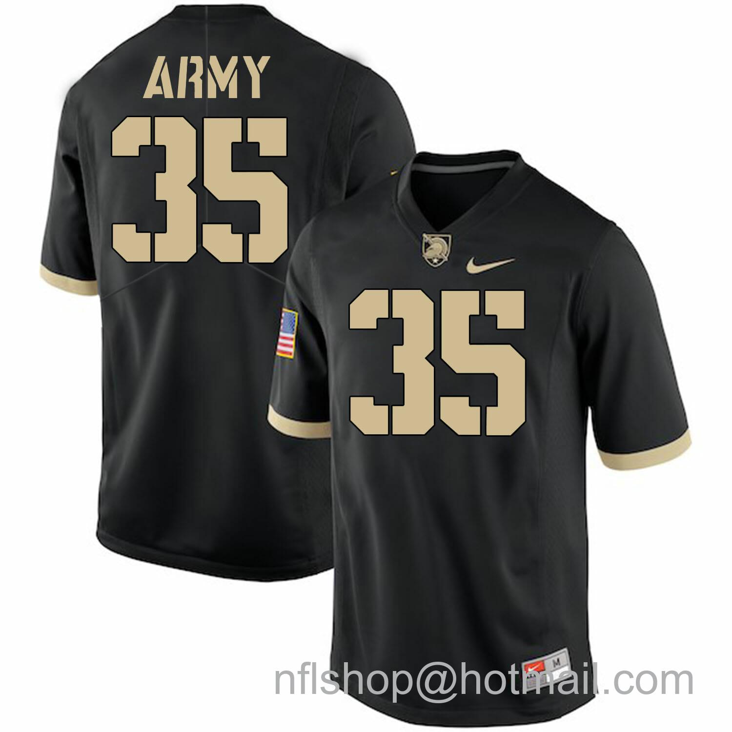 Men's Nike Army Black Knights #35 Doc Blanchard NCAA College Football Jersey