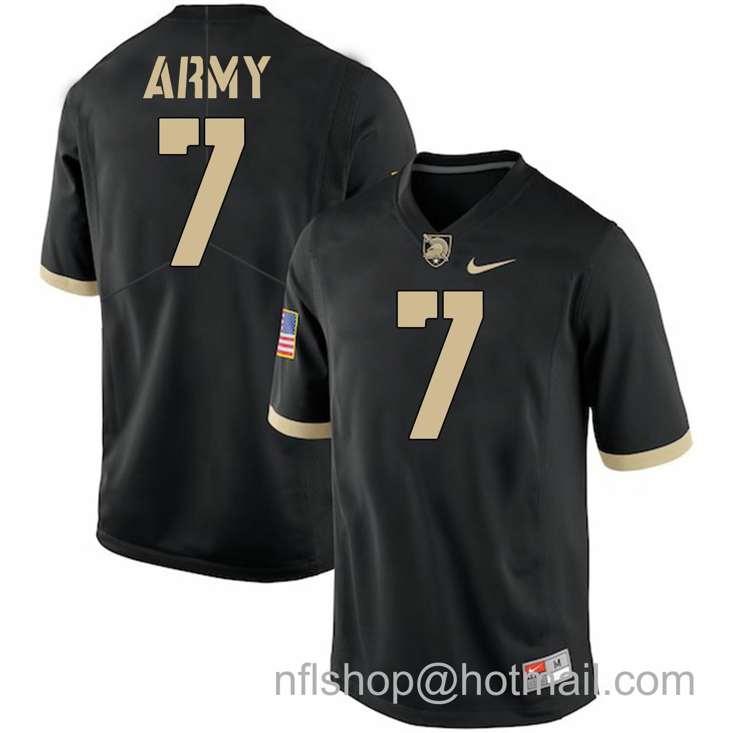 Men's Nike Army Black Knights #7 Jaylon McClinton NCAA College Football Jersey