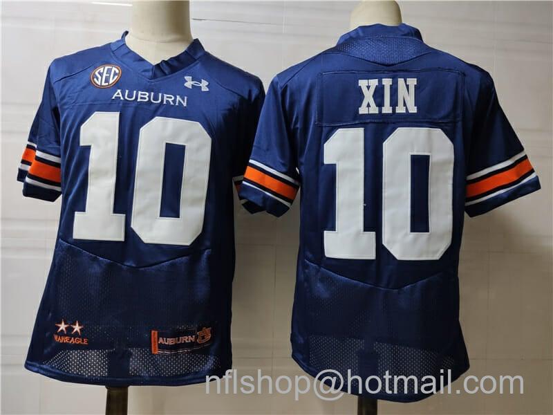 Men's Under Armour Auburn Tigers #10 XIN College Football Jersey