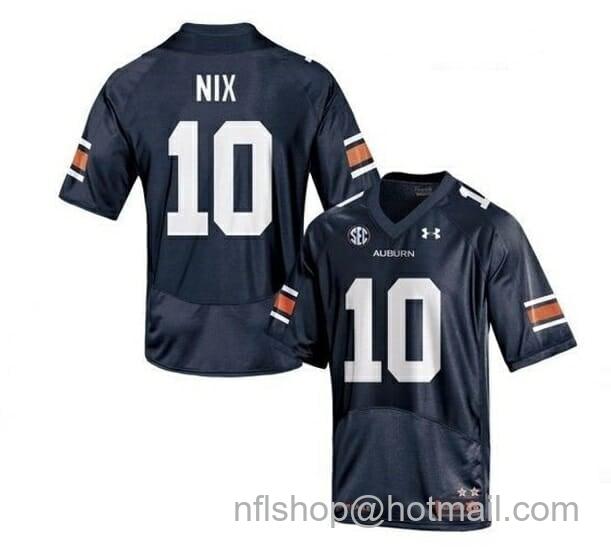 Men's Under Armour Auburn Tigers #10 Bo Nix NCAA Football Jersey