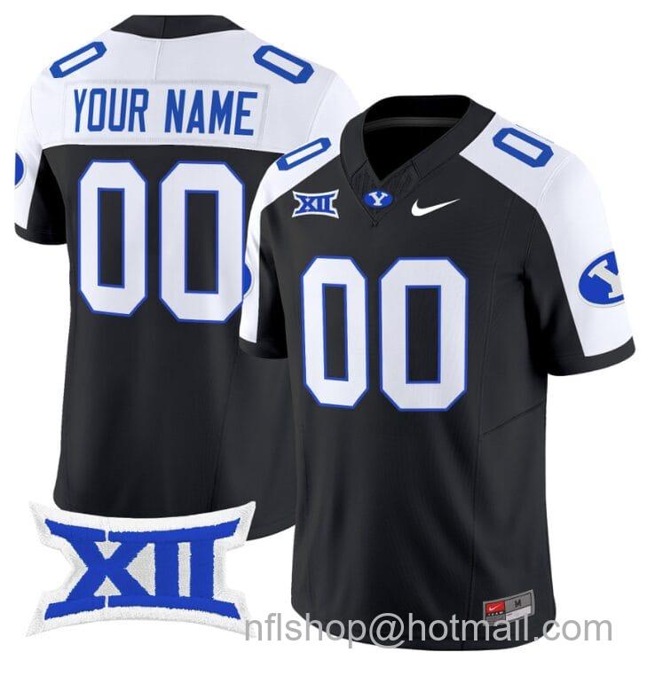 Men's Nike Custom BYU Cougars Jersey Name and Number Vapor Limited College Football Stitched 1996 Throwback