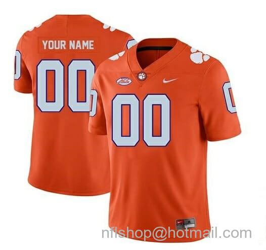 Men's Nike Clemson Tigers Custom Jersey Legend Stitched College NCAA Football Orange