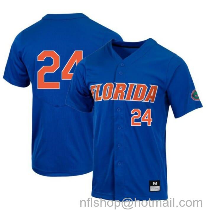 Men's Nike Josh Rivera Jersey Florida Gators Baseball NCAA College Royal Alumni #24