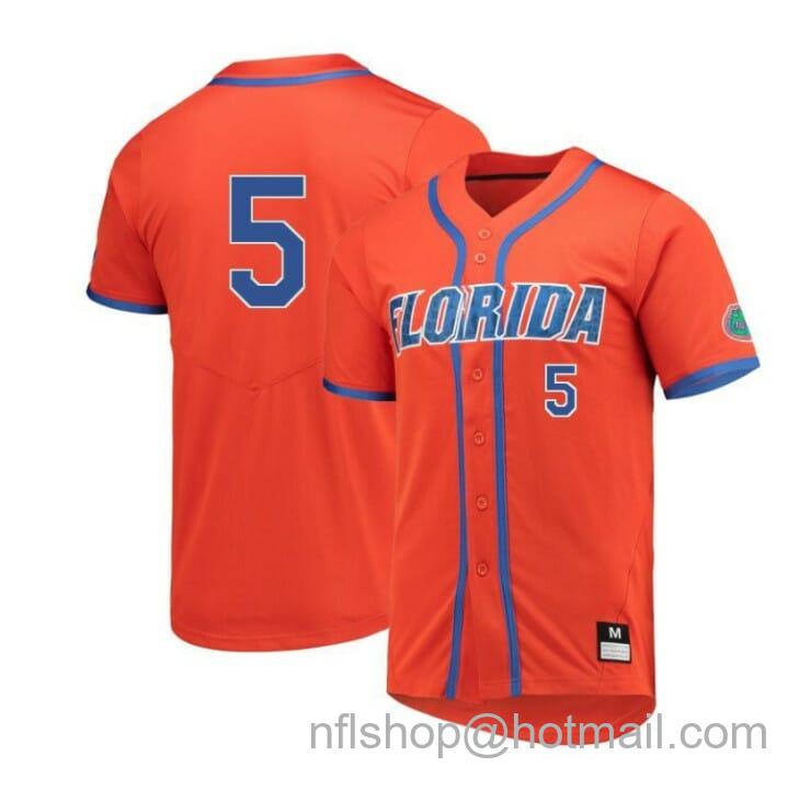 Men's Nike Brandon Sproat Jersey Florida Gators Baseball NCAA College Orange Alumni #5