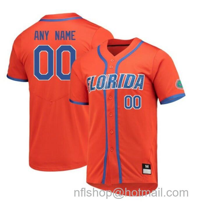 Men's Nike Custom Florida Gators Jersey Name and Number Baseball College Orange