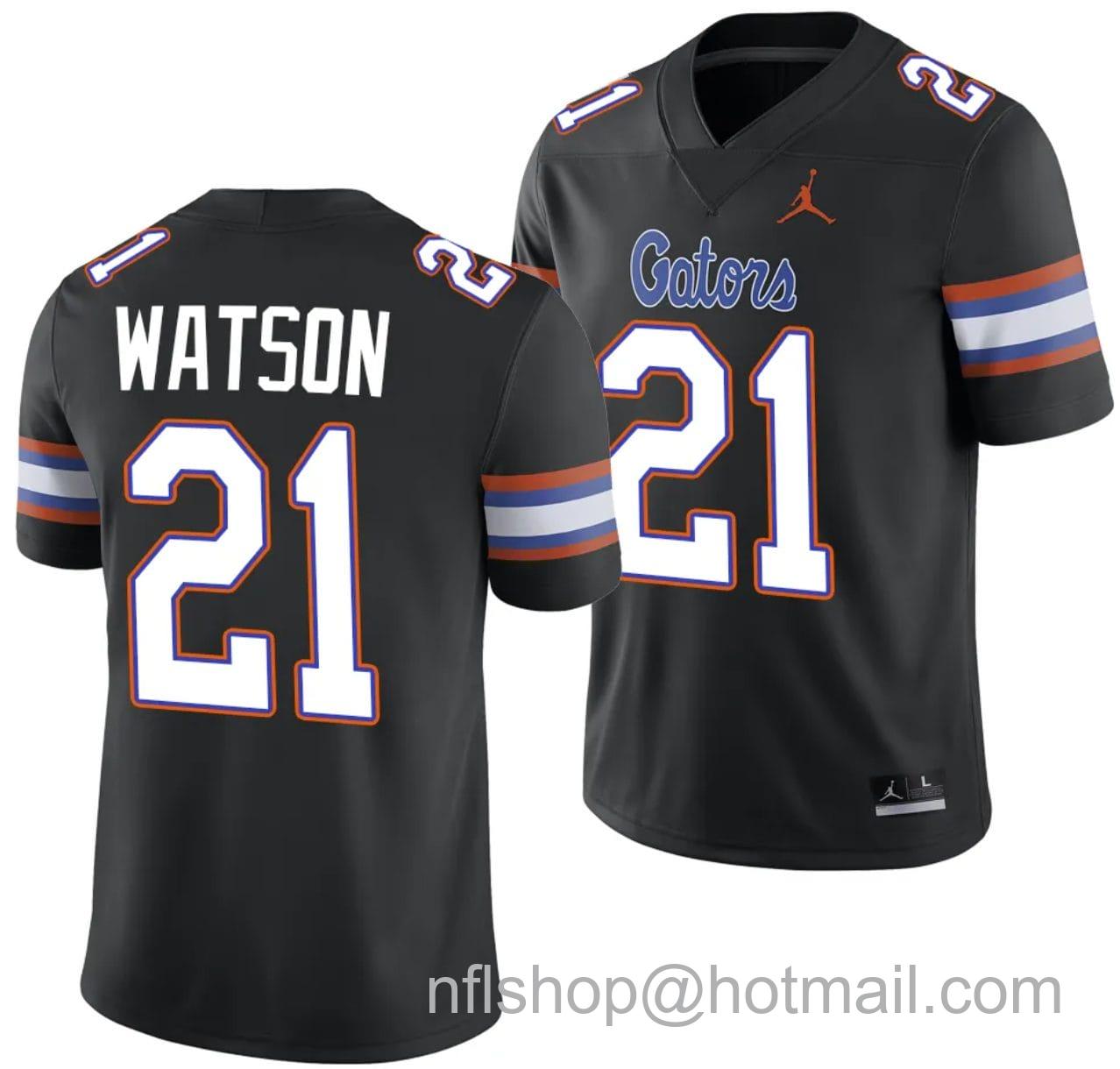 Men's Jordan Brand Desmond Watson Jersey #21 Florida Gators Alternate College Football 2023-24 Black