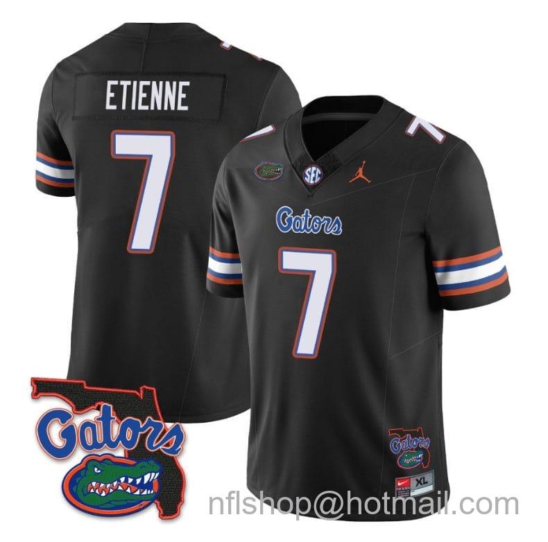 Men's Jordan Brand Trevor Etienne Jersey #7 Florida Gators Vapor Limited College Football Black