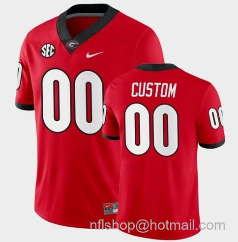 Men's Nike Georgia Bulldogs Jersey Custom Red College Football Home Game