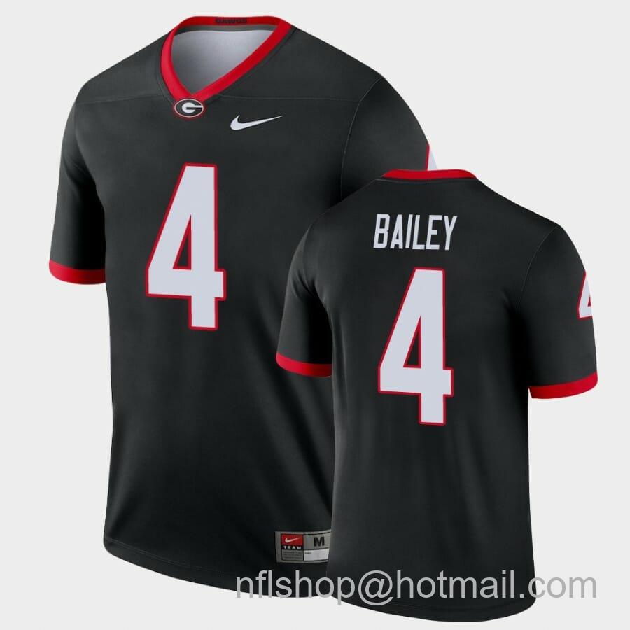 Men's Nike Georgia Bulldogs #4 Champ Bailey Black Legend Alternate Jersey