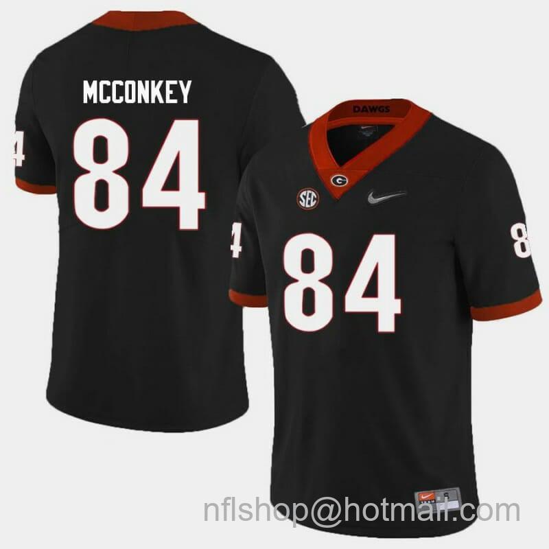 Men's Nike Georgia Bulldogs #84 Ladd Mcconkey Jersey College Football Black