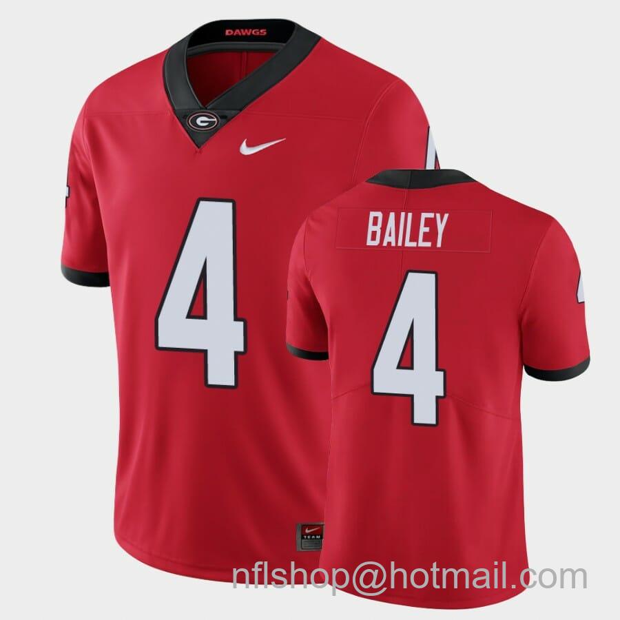 Men's Nike Georgia Bulldogs #4 Champ Bailey Red Limited Jersey