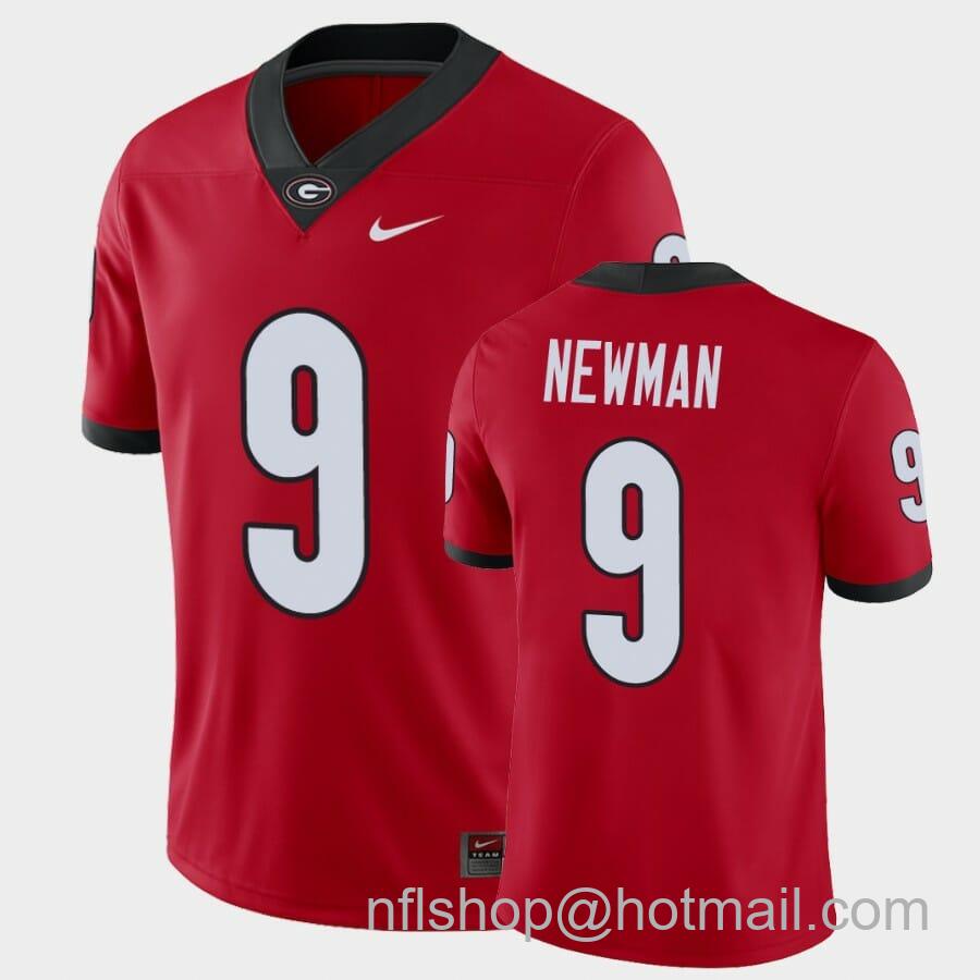 Men's Nike Georgia Bulldogs #9 Jamie Newman Red College Football Alumni Player Jersey