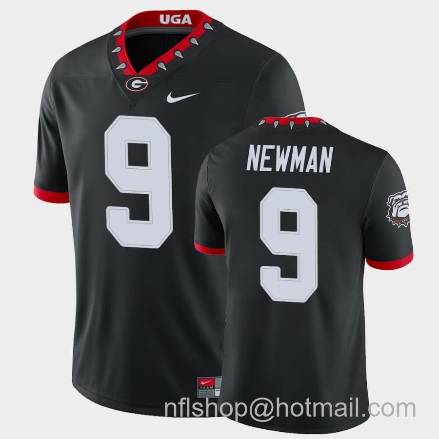 Men's Nike Georgia Bulldogs #9 Jamie Newman Black College Football Alternate Game Jersey