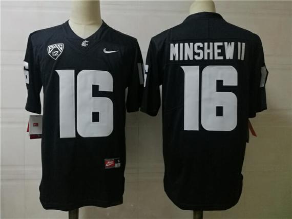 Men's Washington State Cougars #16 Minshew College Football Jersey