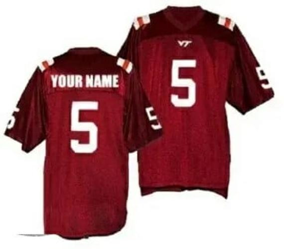 Men's Custom Virginia Tech Hokies Football Jersey