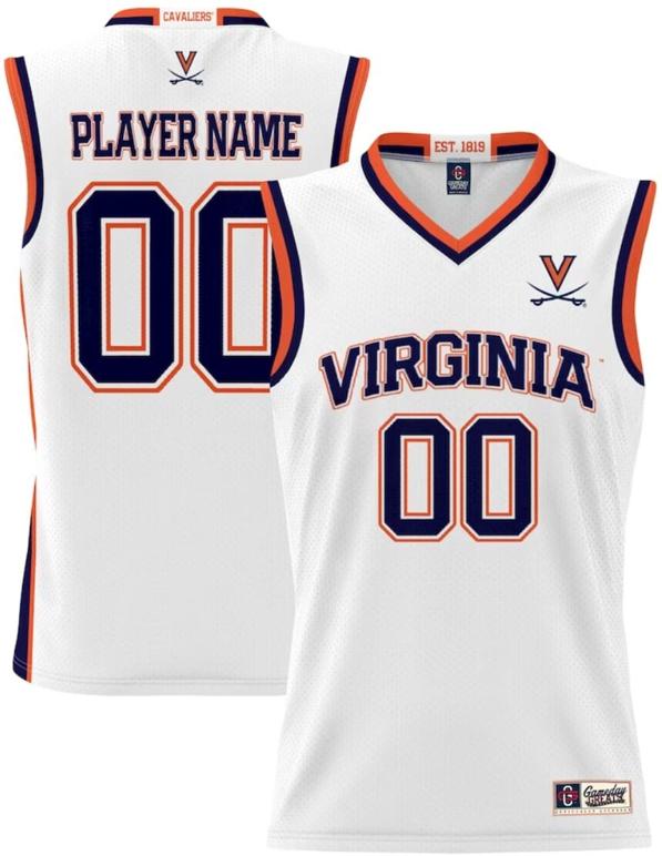 Men's Custom Virginia Cavaliers Jersey Name and Number Game Day Greats Basketball Lightweight White