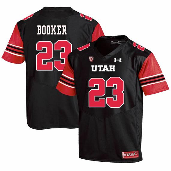 Men's Utah Utes #23 Devontae Booker NCAA College Football Jersey Black