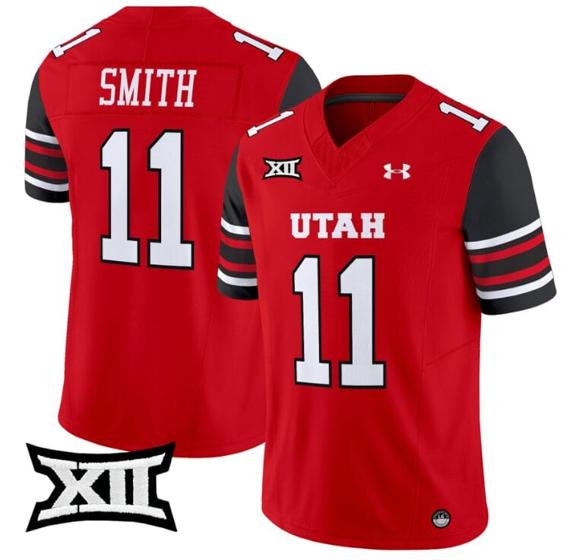 Men's Alex Smith Jersey #11 Utah Utes Vapor Limited College Football Stitched Red