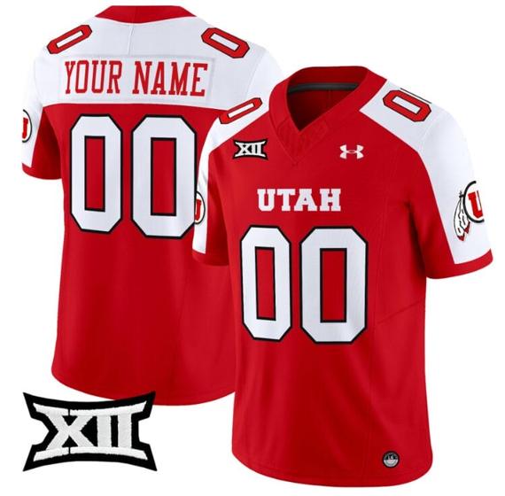 Men's Custom Utah Utes Jersey Name and Number Vapor Limited College Football Stitched Red Alternate