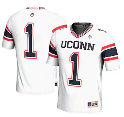 Youth GameDay Greats #1 White UConn Huskies Football Jersey