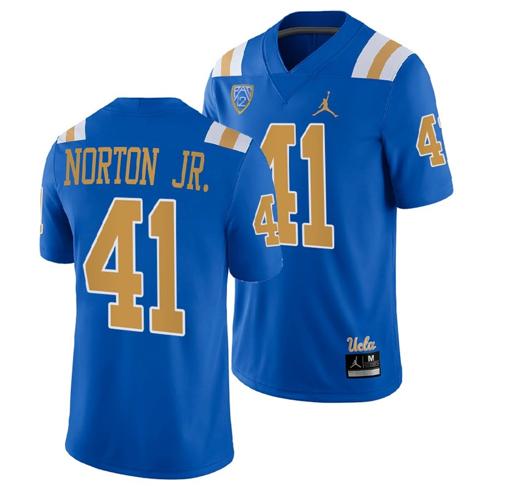 Men's UCLA Bruins Ken Norton Jr Jersey #41 Blue College Football Uniform