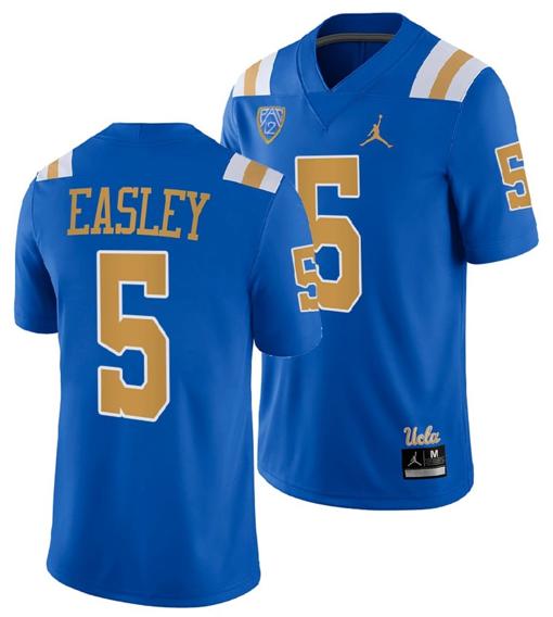 Men's UCLA Bruins Kenny Easley Jersey #5 Blue College Football Uniform