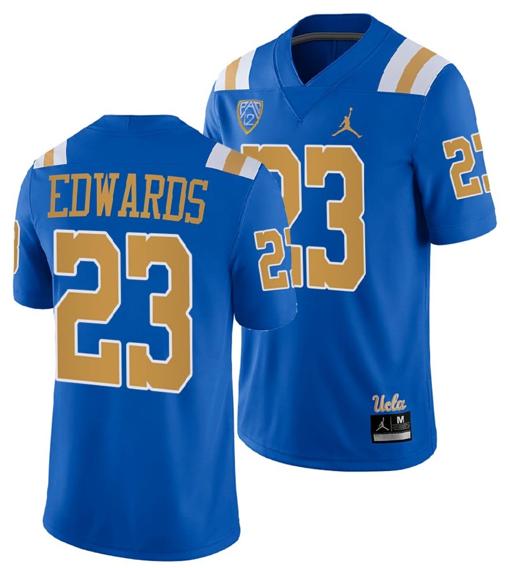 Men's UCLA Bruins Donnie Edwards Jersey #23 Blue College Football Uniform