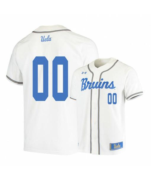 Men's Under Armour UCLA Bruins White Custom Name Number Baseball Jersey