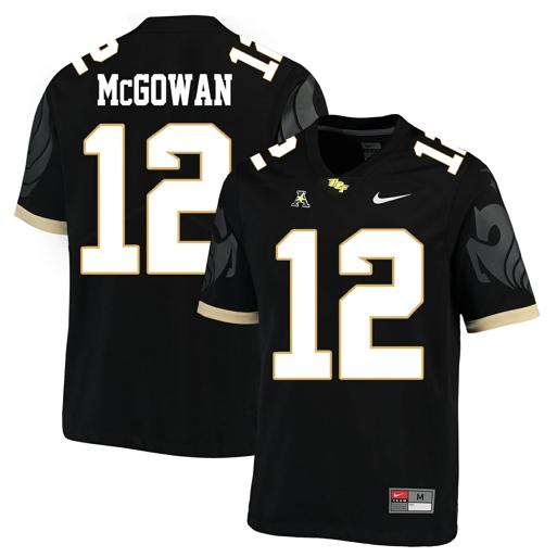 Men's Nike UCF Knights #12 Taj McGowan NCAA College Football Jersey Black