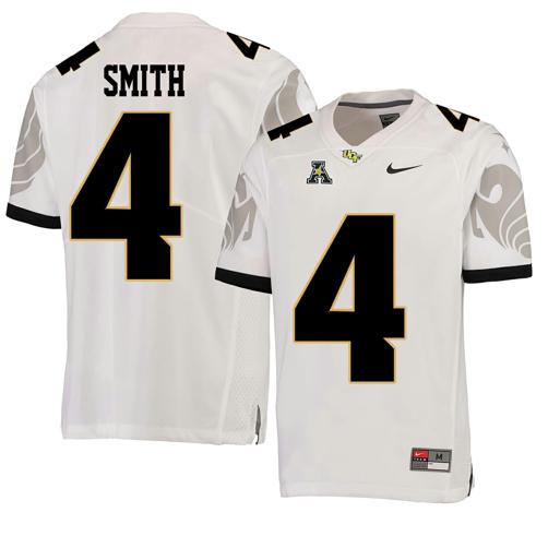 Men's Nike UCF Knights #4 Tre Quan Smith NCAA College Football Jersey White