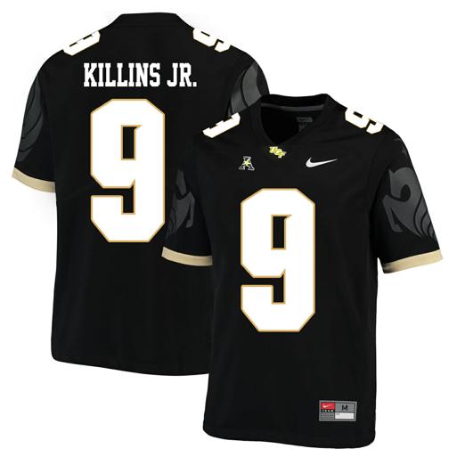 Men's Nike UCF Knights #9 Adrian Killins Jr. NCAA College Football Jersey Black