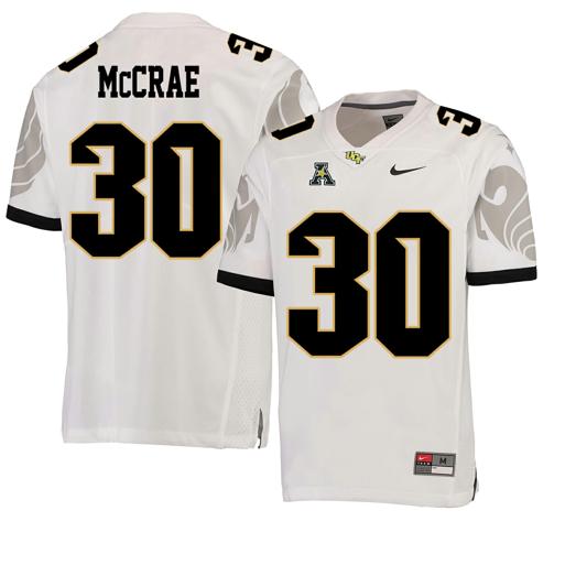 Men's Nike UCF Knights #30 McCRAE NCAA College Football Jersey White