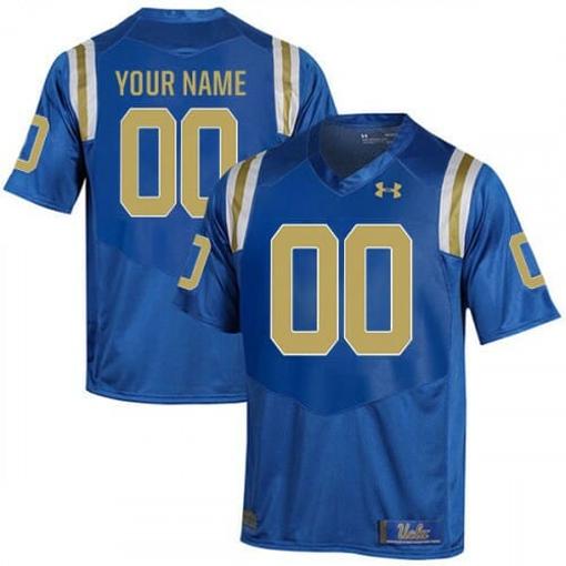 Men's Custom UCLA Bruins Football Jersey Name And Number College Blue