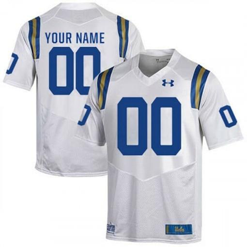 Men's UCLA Bruins Custom Football Jersey Name And Number White College