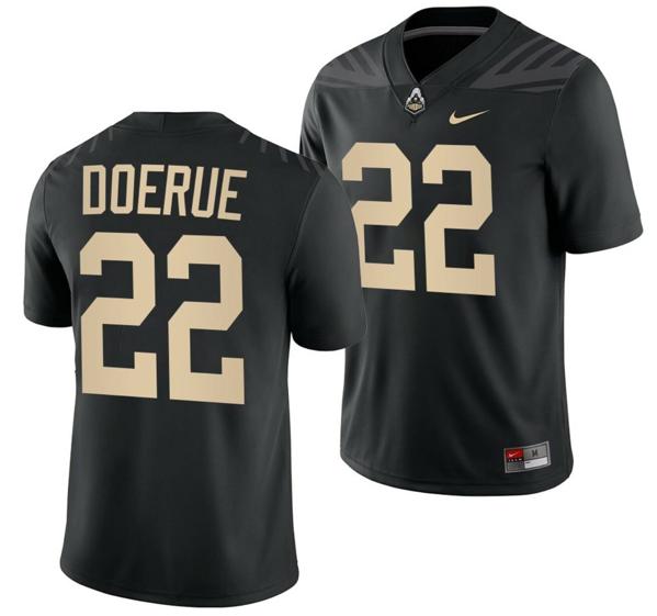 Men's Nike Purdue Boilermakers King Doerue Jersey #22 College Football Black