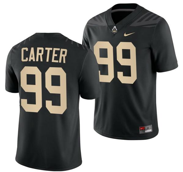 Men's Nike Purdue Boilermakers Micah Carter Jersey #99 College Football Black