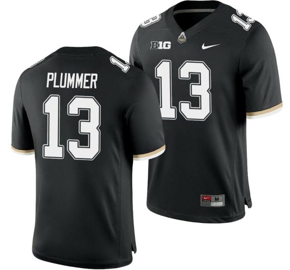 Men's Nike Purdue Boilermakers Jack Plummer Jersey #13 College Football Game Black