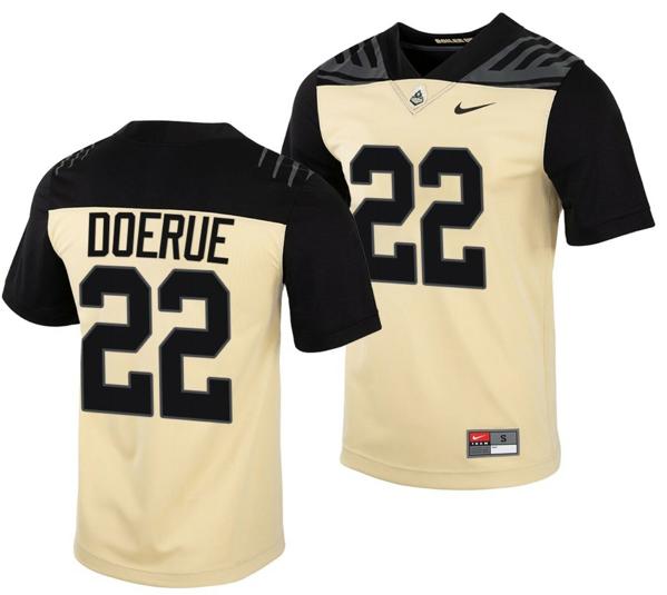 Men's Nike Purdue Boilermakers King Doerue Jersey #22 College Football Gold Vapor Untouchable