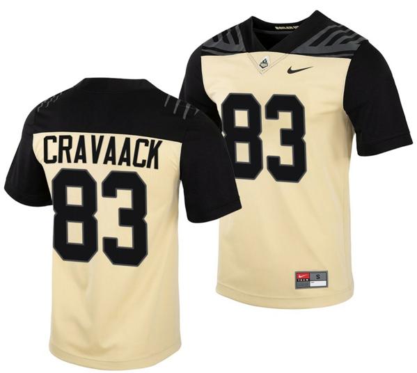 Men's Nike Purdue Boilermakers Jack Cravaack Jersey #83 College Football Gold Vapor Untouchable