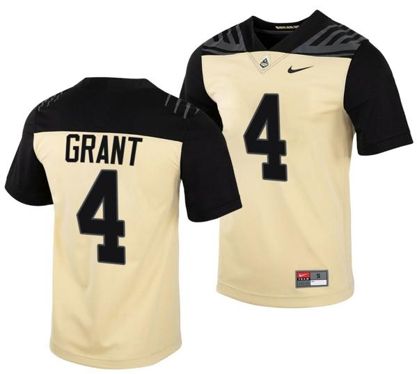 Men's Nike Purdue Boilermakers Marvin Grant Jersey #4 College Football Gold Vapor Untouchable