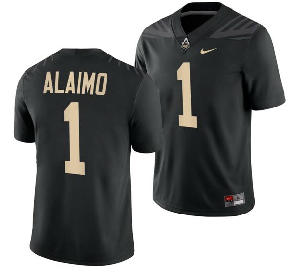 Men's Nike Purdue Boilermakers Michael Alaimo Jersey #1 College Football Black