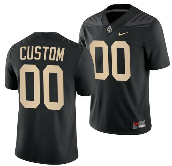 Men's Nike Custom Purdue Boilermakers Jersey Name and Number College Football Black