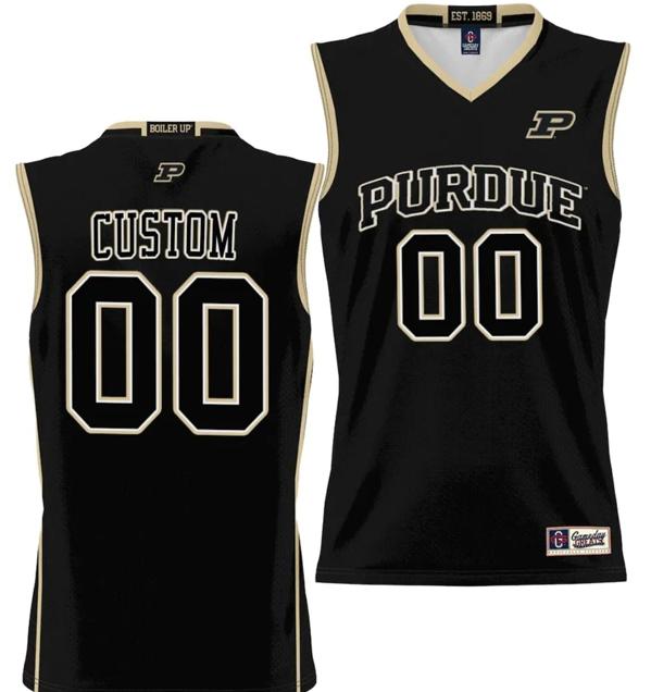 Men's Gameday Greats Custom Purdue Boilermakers Jersey Name and Number NIL College Basketball Lightweight Black