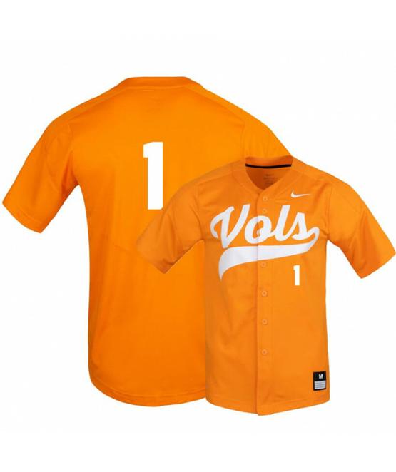 Men's Tennessee Volunteers 1 Alerick Soularie Elite Orange Baseball Jersey