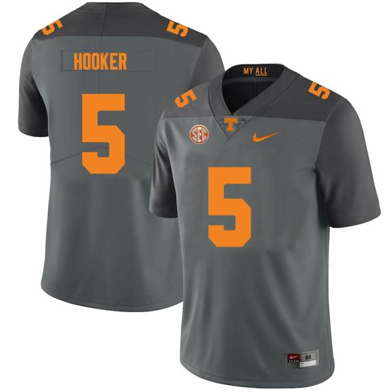 Men's Tennessee Volunteers #5 Hendon Hooker Jersey College Football New Gray