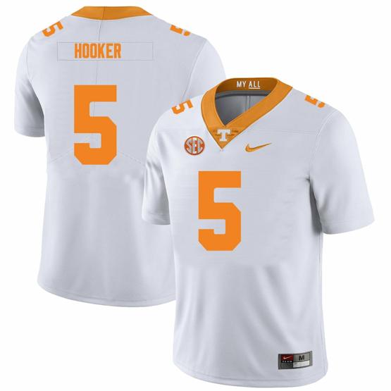 Men's Tennessee Volunteers #5 Hendon Hooker Jersey College Football New White