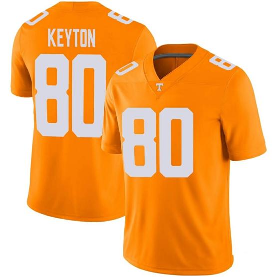 Men's Tennessee Volunteers Ramel Keyton Jersey #80 College Football Orange