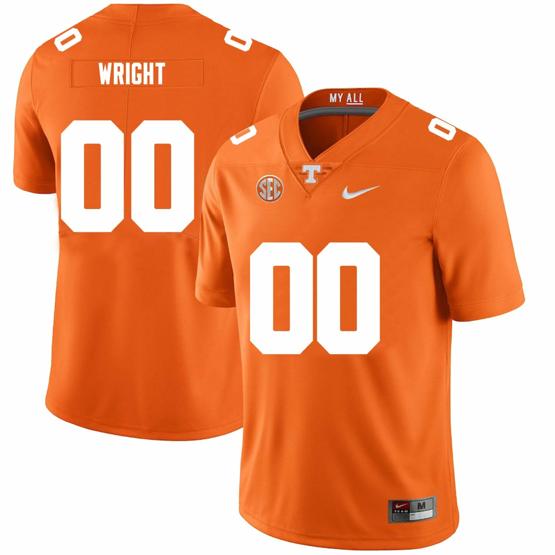 Men's Tennessee Volunteers #00 Darnell Wright Jersey College Football New Orange